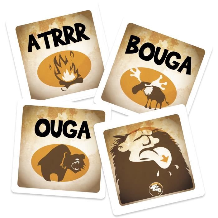 Ouga Bouga - Asmodee - Devenez le chef du clan - Des 7 ans - Fabriqué en France