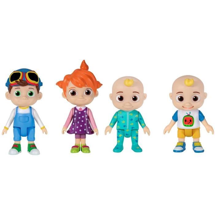 Pack 4 figurines CoComelon - JJ TomTom et YoYo - Bandai