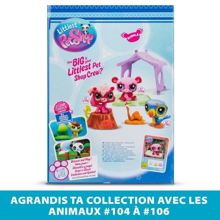 Pack a theme 3 Pets - BANDAI - Littlest Pet Shop Camping - Animaux et accessoires