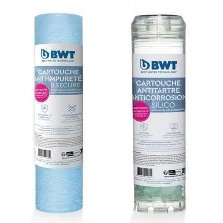 Pack annuel antitartre - BWT - PILODIPHOS - B.SECURE + silicophosphate - Fréquence de remplacement: 12 mois