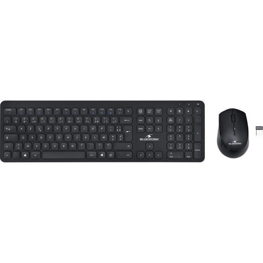 Bluestork - Pack clavier souris sans fil Noir SLIM - Paloma Tech