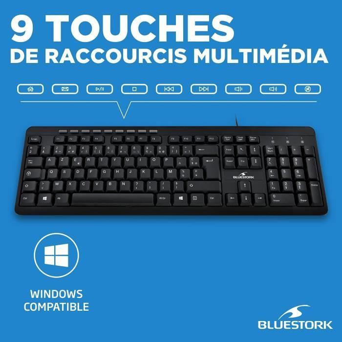 Bluestork pack clavier + souris - Paloma Tech