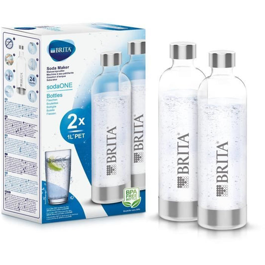 Pack de 2 bouteilles BRITA en PET - sodaONE - 1L