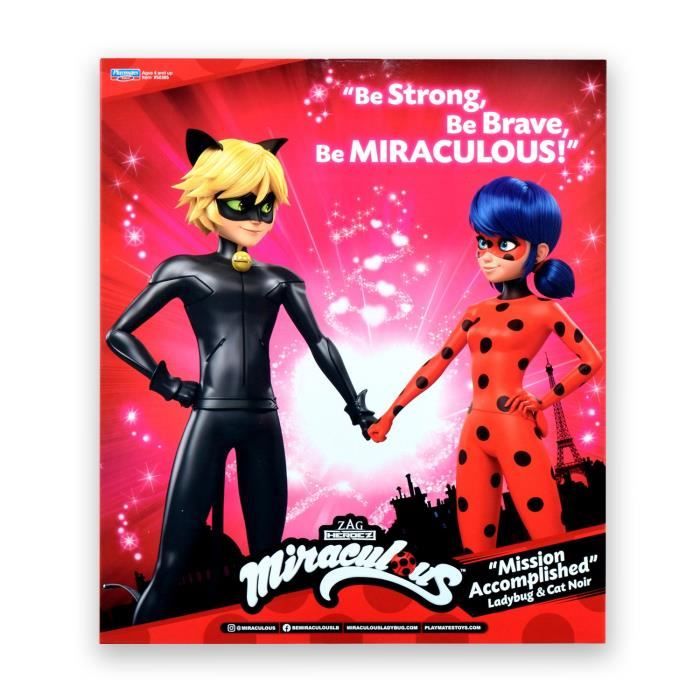 Pack de 2 Poupées mannequin 26 cm Miraculous Ladybug - Revivez les aventures de Ladybug et Chat Noir