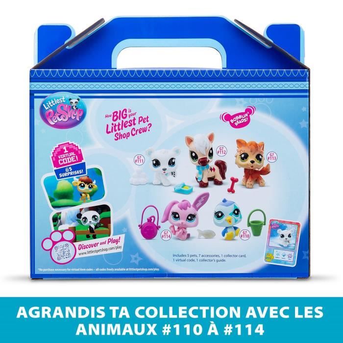 Pack de 5 Pets - BANDAI - Littlest Pet Shop Montagne - Animaux a collectionner