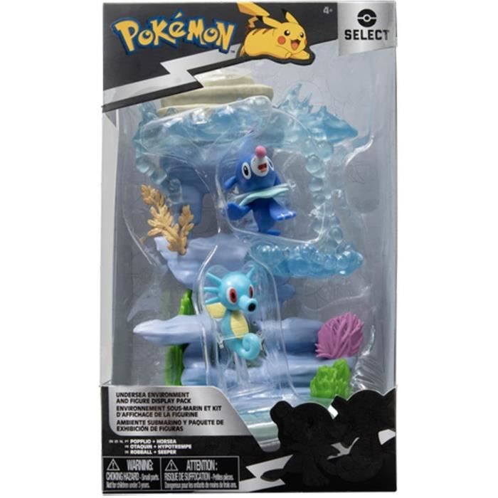 Pack environnement sous-marin Pokémon - Otaquin et Hypotrempe 5cm - BANDAI