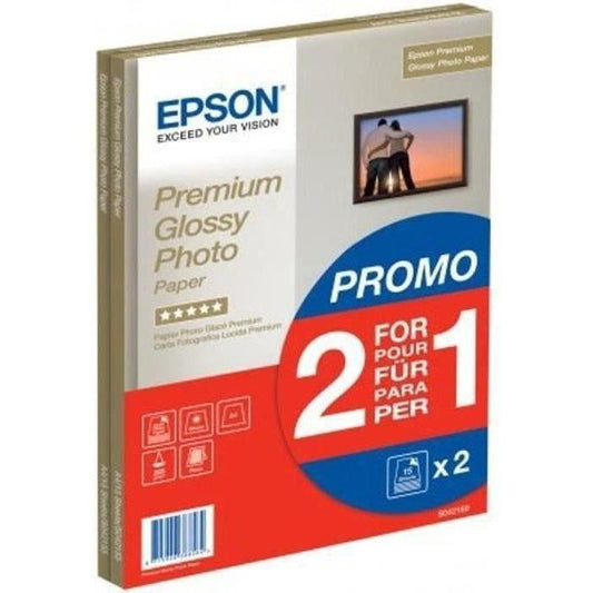 Papier photo brillant premium - EPSON - A4 - 255g/m2 - 2x15 feuilles - Paloma Tech