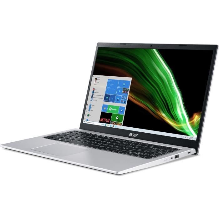 PC Portable - ACER - Aspire A315-58-39Q6 - 15,6’’ FHD - Intel Core i3-1115G4 - RAM 8Go - Stockage 256 Go SSD