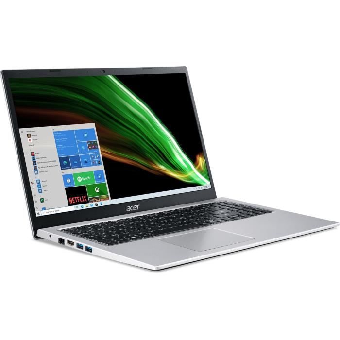 PC Portable - ACER - Aspire A315-58-39Q6 - 15,6’’ FHD - Intel Core i3-1115G4 - RAM 8Go - Stockage 256 Go SSD