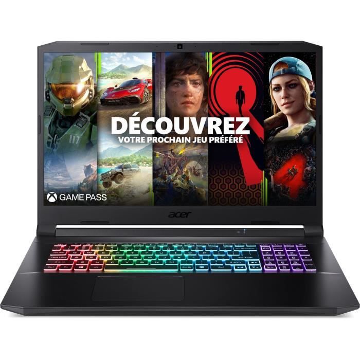 PC Portable Gamer - ACER - Nitro 5 AN517-54-57SF -17,3 FHD IPS 144Hz - Core i5-11400H -RAM 16Go -512 Go SSD -RTX 3070