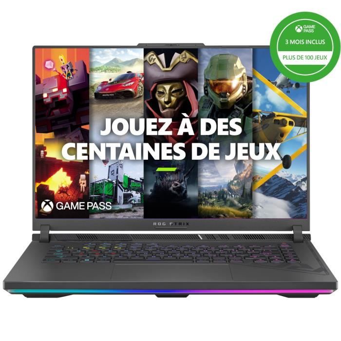 PC Portable Gamer ASUS ROG Strix G16 | 16 WUXGA 165Hz - RTX 4060 8Go - Intel Core i5-13450HX - RAM 16Go - 512Go SSD