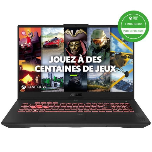 PC Portable Gamer ASUS TUF Gaming A17 | 17,3 FHD 144Hz - RTX 4060 8Go - AMD Ryzen 5 7535HS - RAM 16Go - 512Go SSD - Win