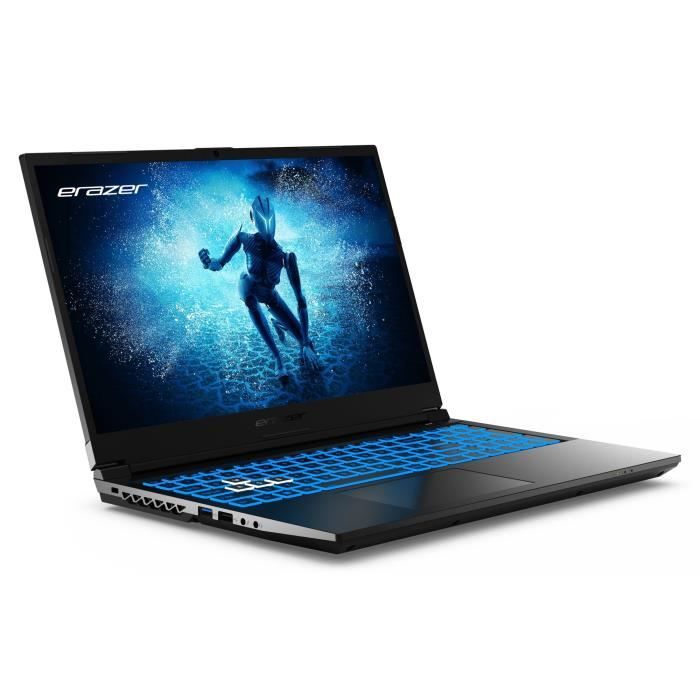 PC portable Gamer- ERAZER- Deputy P60i- 15,6 FHD 144Hz- Core i5-12450H- RAM 16Go- SSD 512Go- RTX 4060- AZERTY- Livré