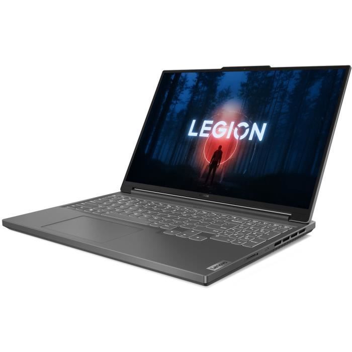 PC Portable Gamer LENOVO Legion Slim 5 16APH8 RTX 4060 8GB 16WQXGA 165Hz Ryzen 7 7840HS RAM 16Go 512Go SSD Sans OS