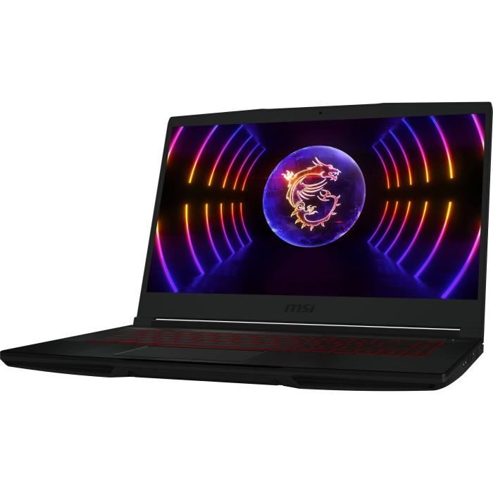 PC Portable Gamer - MSI GF63 Thin 12VF-883XFR - 15.6 FHD 144Hz - Core i5 12450H -RAM 16 Go -512 Go SSD -RTX 4060 8Go