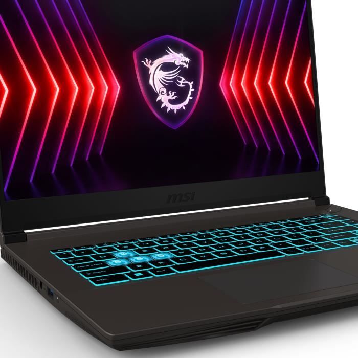 PC Portable Gamer - MSI - Thin 15 B12UC-2489XFR - 15,6 FHD 144Hz - i5-12450H - RAM 16Go - 512Go SSD - RTX 3050 4Go