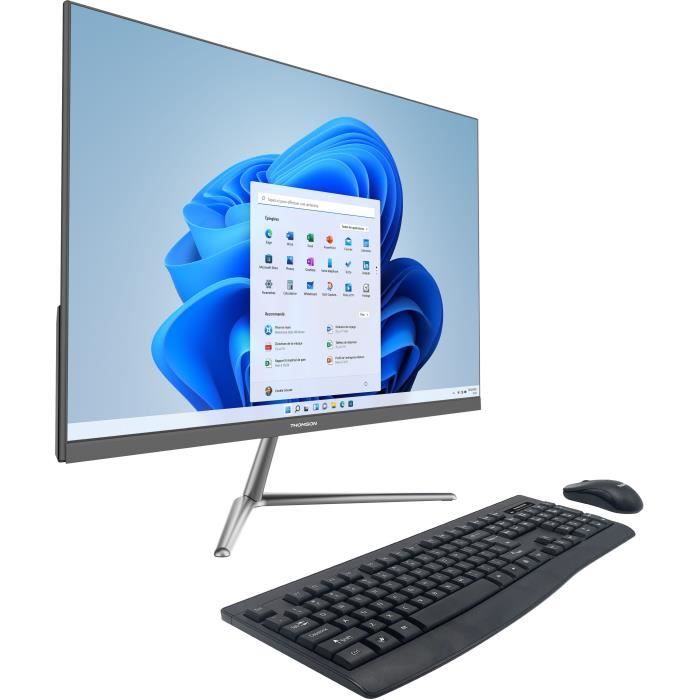 PC tout en un - THOMSON - AIO24I310-8BK512 - 23.8 - Intel Core I3-10110U - 8 GB DDR4 - SSD 512Go - Avec souris