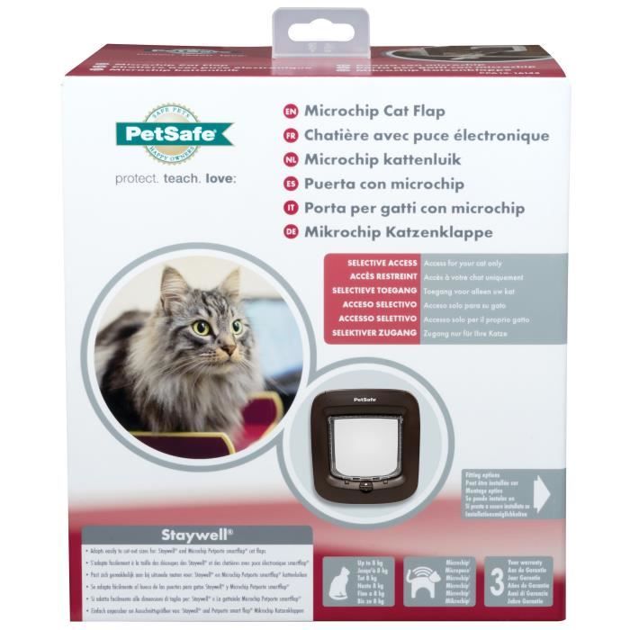 PetSafe - Chatiere a puce électronique 22 x 23.9 cm - Brun PETSAFE