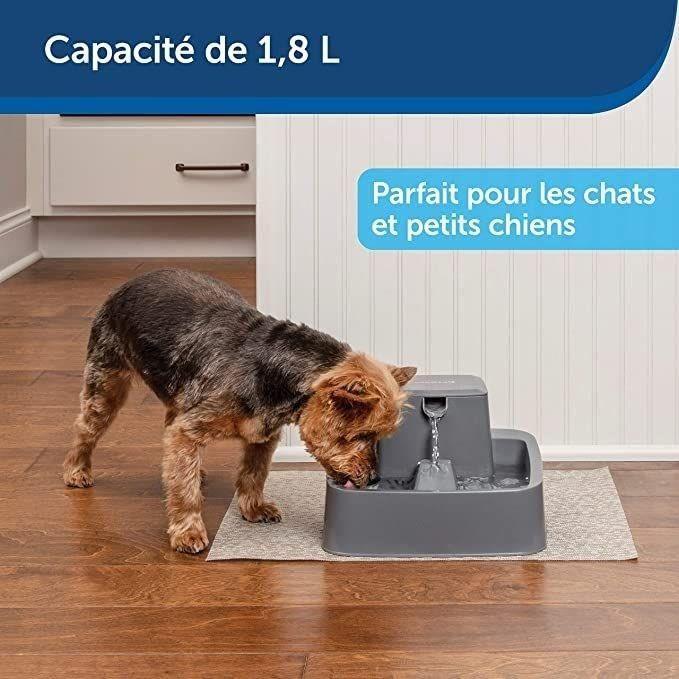 PetSafe - Fontaine a Eau Drinkwell pour Animaux - Idéale pour Chat/Petits Chien 1,8 L – Différents flux d'eau - Facile a Nettoyer - Paloma Tech