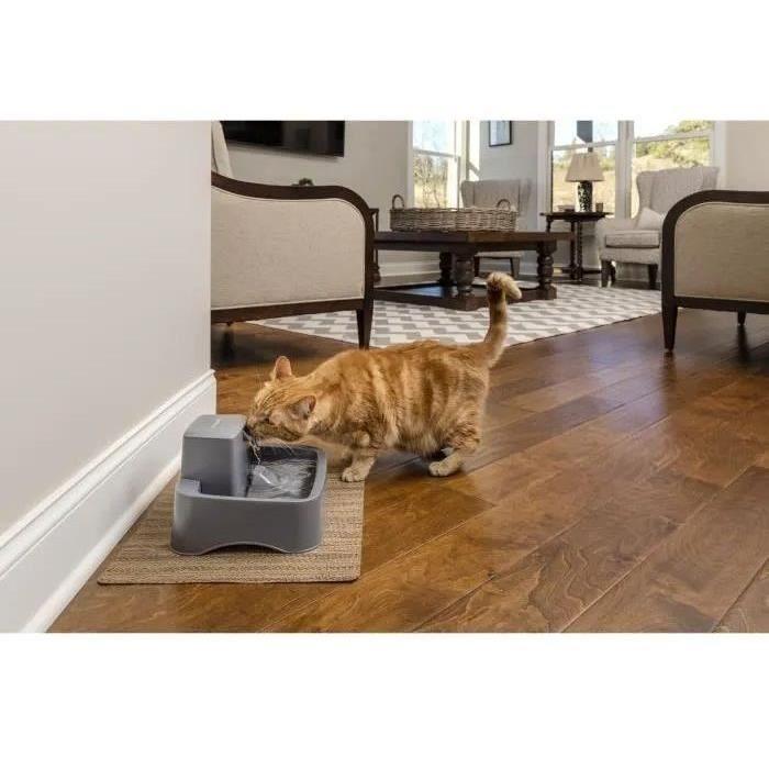 PetSafe - Fontaine a Eau Drinkwell pour Animaux - Idéale pour Chat/Petits Chien 1,8 L – Différents flux d'eau - Facile a Nettoyer - Paloma Tech