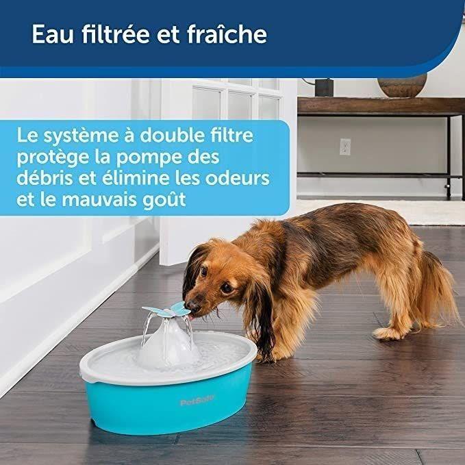 PetSafe - Fontaine a Eau Papillon pour chat et chien Drinkwell, 4 Différents Flux, Double Filtration, Facile a nettoyer, 1,5 L - Paloma Tech