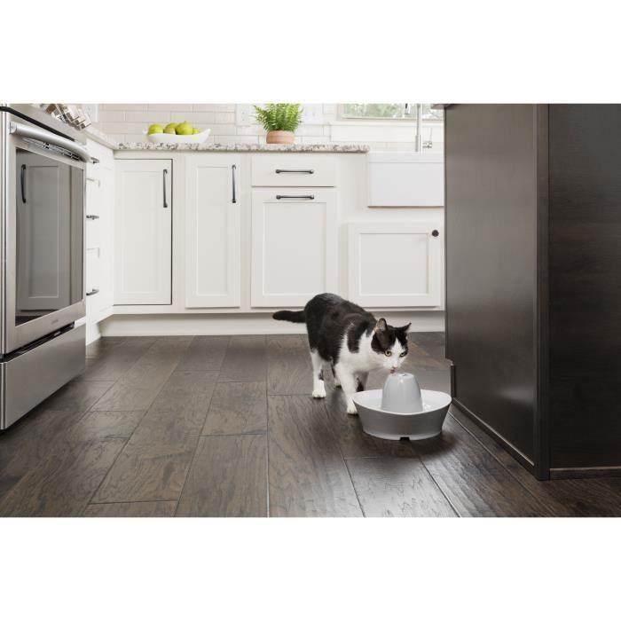 PetSafe - Fontaine en Céramique StreamSide pour Animaux de Compagnie 1,8 L - idéal pour chat et petit chien,Silencieuse, eau - Paloma Tech