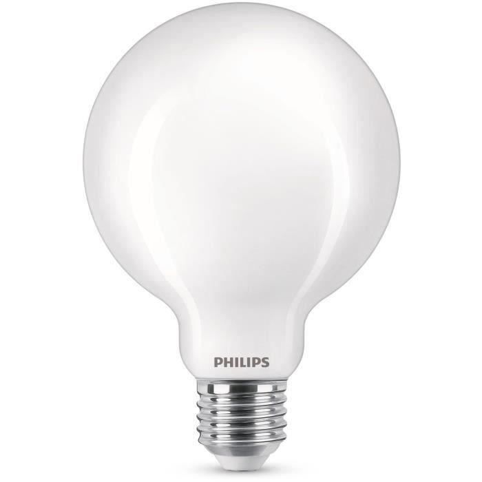 Philips ampoule LED Equivalent 60W E27 Blanc chaud non dimmable verre