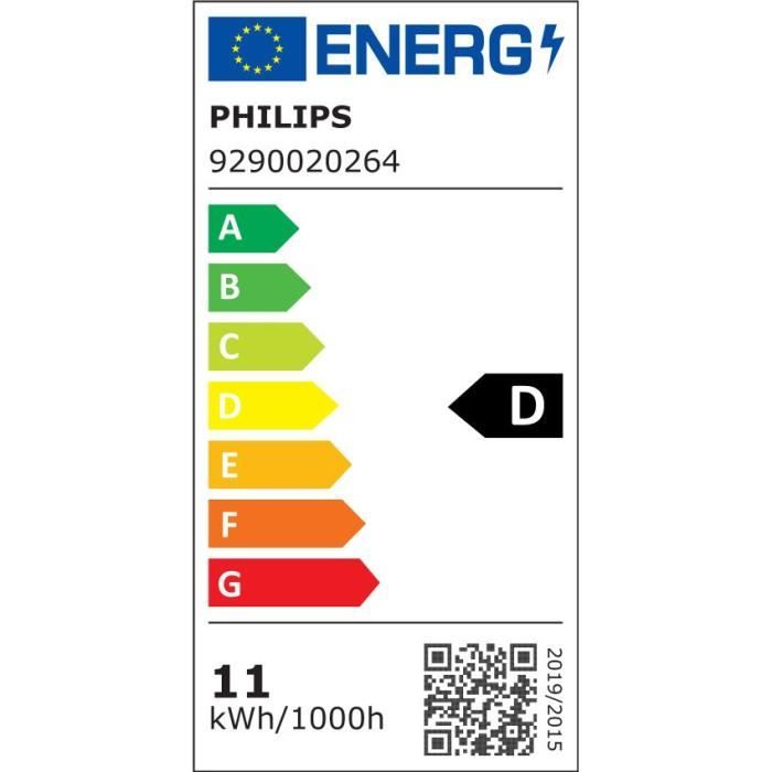 Philips ampoule LED Equivalent100W E27 Blanc chaud non dimmable verre lot de 2