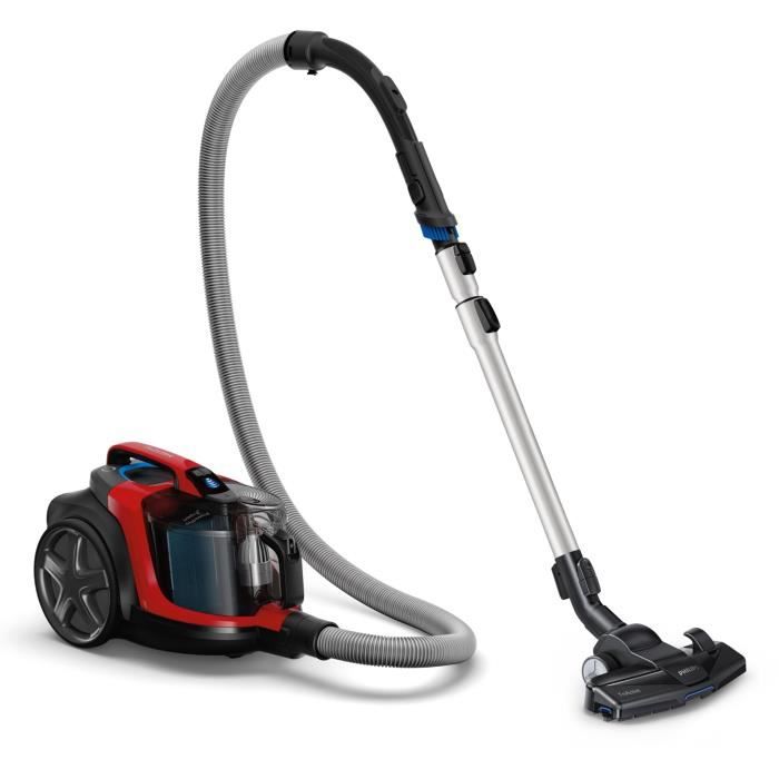 PHILIPS FC9729/09 Aspirateur traîneau sans sac PowerPro Expert - 650W - 76 dB - A - Rouge