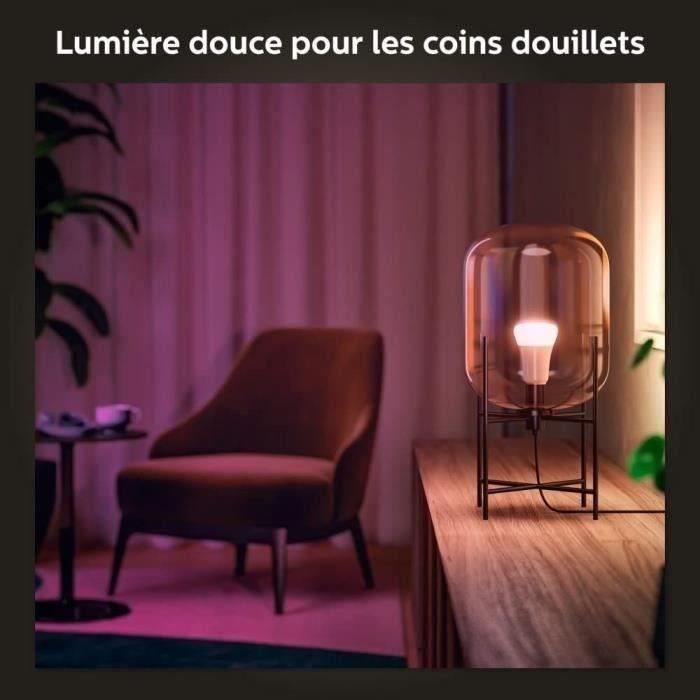 Philips Hue Ampoules LED Connectées White & Color Ambiance GU10 Bluetooth pack de 2 fonctionne avec Alexa Google