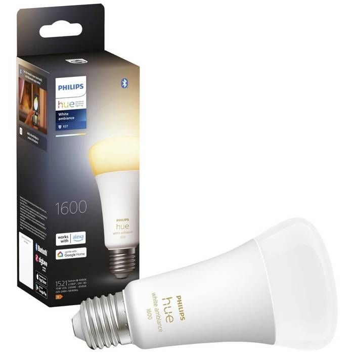 Philips Hue White Ambiance ampoule LED connectée E27 Equivalent 100W 1600 lumen compatible Bluetooth