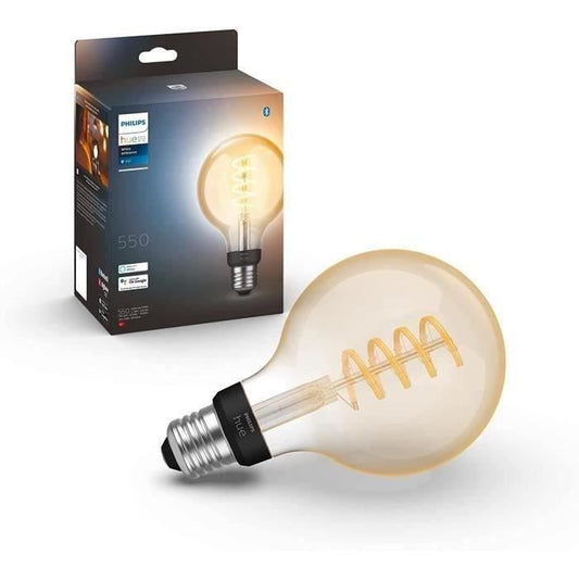 Philips Hue White Ambiance ampoule LED connectée E27 Filament G93 Globe Bluetooth fonctionne avec Alexa Google