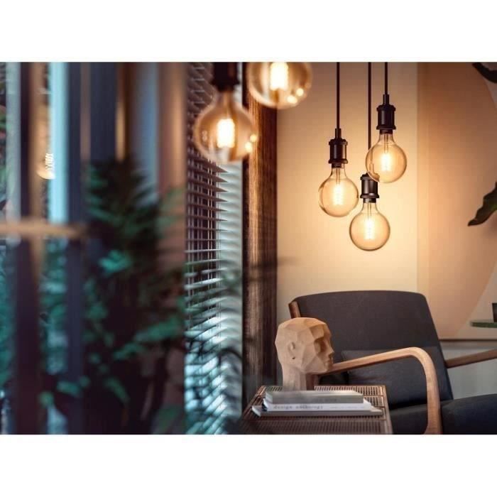 Philips Hue White Ambiance ampoule LED connectée E27 Filament G93 Globe Bluetooth fonctionne avec Alexa Google