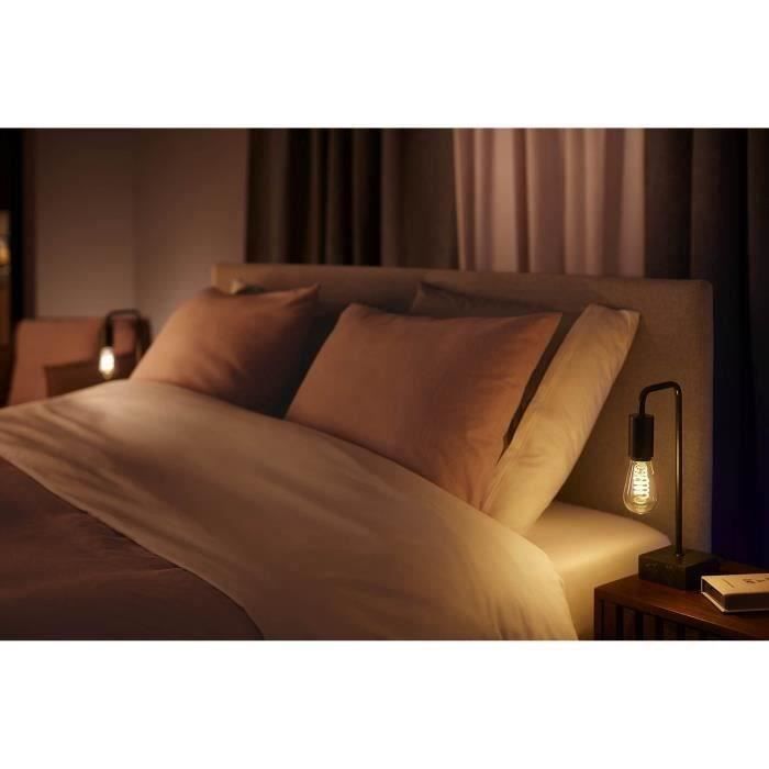 Philips Hue White Ambiance ampoule LED connectée E27 Filament ST64 compatible Bluetooth fonctionne avec Alexa Google