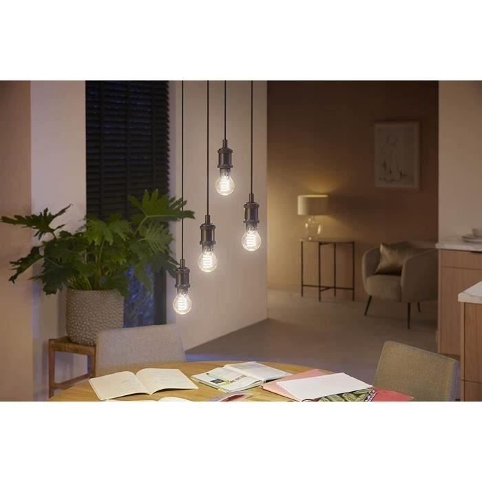 Philips Hue White Ambiance ampoule LED connectée Filament E27 compatible Bluetooth fonctionne avec Alexa Google