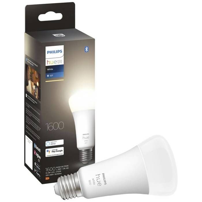 Philips Hue White ampoule LED connectée E27 100W 1600 lumen compatible Bluetooth fonctionne avec Alexa Google Homekit