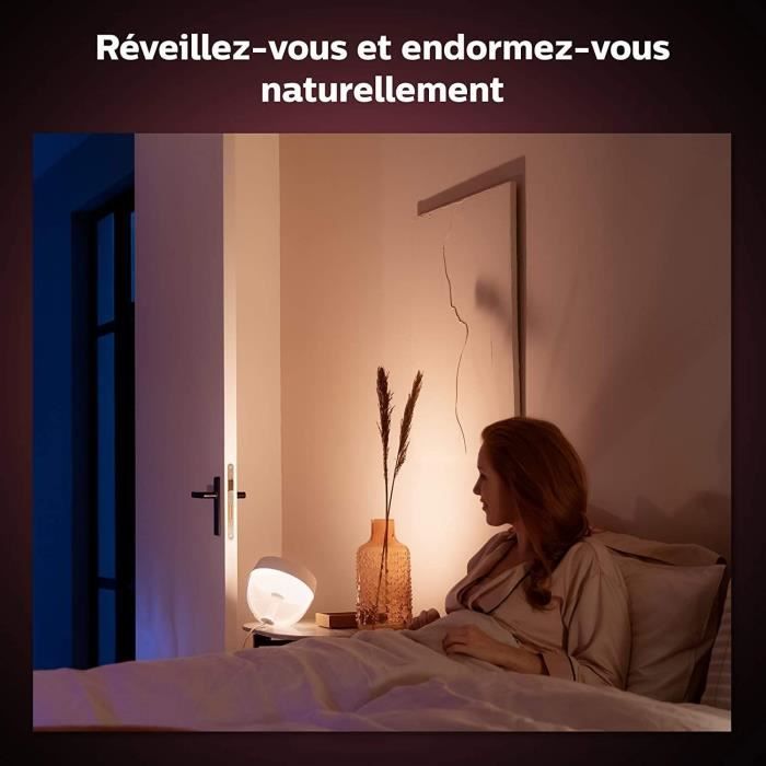 Philips Hue White & Color Ambiance Iris compatible Bluetooth Blanc fonctionne avec Alexa Google Assistant et Apple