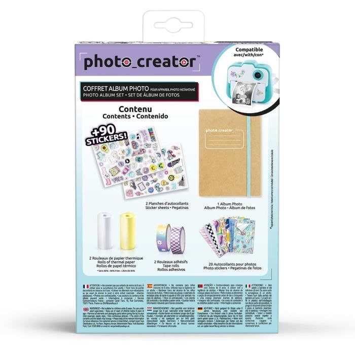 PHOTO CREATOR - Coffret Album Photo pour appareil photo a impression instantanée - Compatible Photo Creator - CLK 007