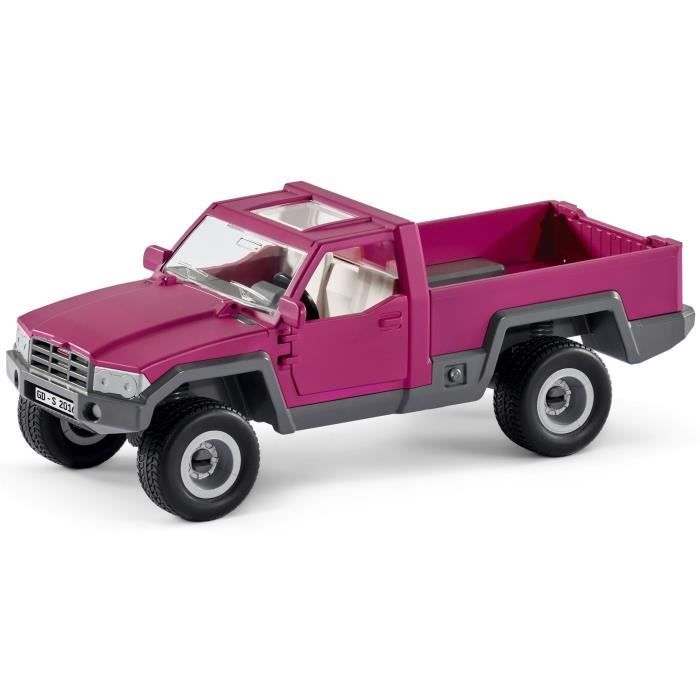 Pick-up avec remorque pour cheval coffret figurines schleich avec 38 éléments dont 1 cheval inclus Schleich 42346