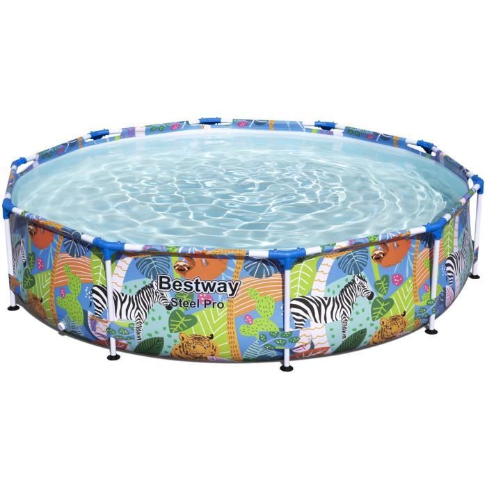 Piscine hors sol tubulaire BESTWAY - Steel Pro - 305 x 66 cm - Ronde