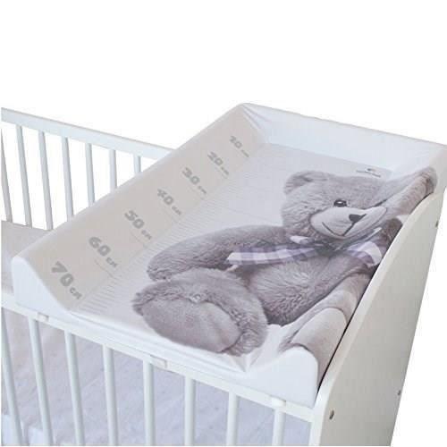 Plan a langer DOMIVA Little Bear - PVC - Matelas intégré - Blanc/Gris - 50 x 80 cm - Paloma Tech