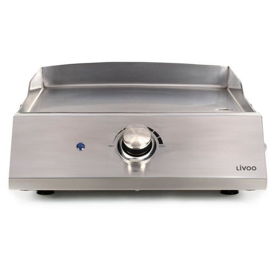 Plancha a gaz - LIVOO - DOC292 - 1 bruleur - Inox LIVOO