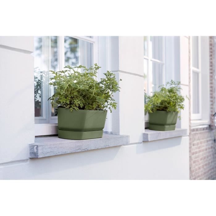 Planteur Ovale GREENVILLE - Plastique - Ø50 - Leaf Green ELHO