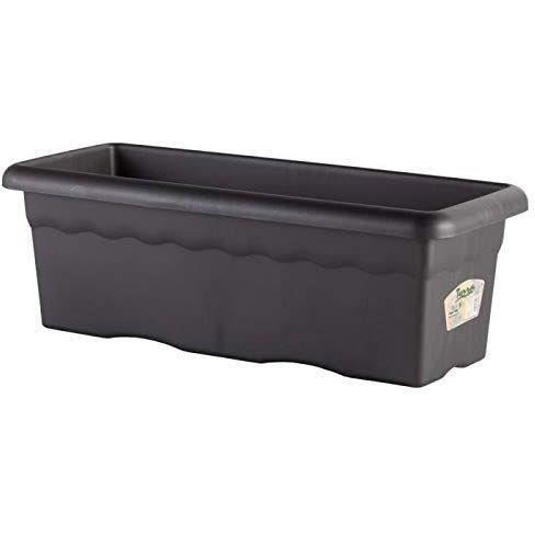 PLASTIKEN Jardiniere rectangulaire - 80 X 33 cm - Anthracite PLASTIKEN