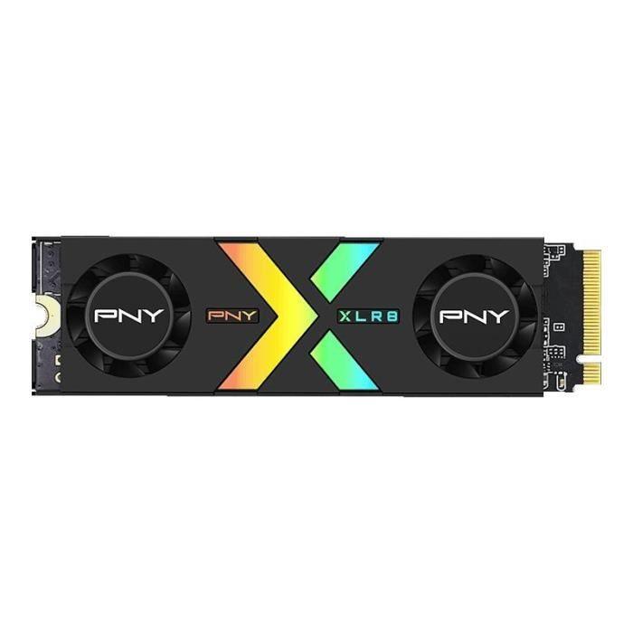 PNY - CS3150 XLR8 Gaming EPIC - X RGB - Disque dur SSD Interne - 1To - M.2 NVMe - RGB Heatsink (M280CS3150XHS - 1TB - RB) - Paloma Tech