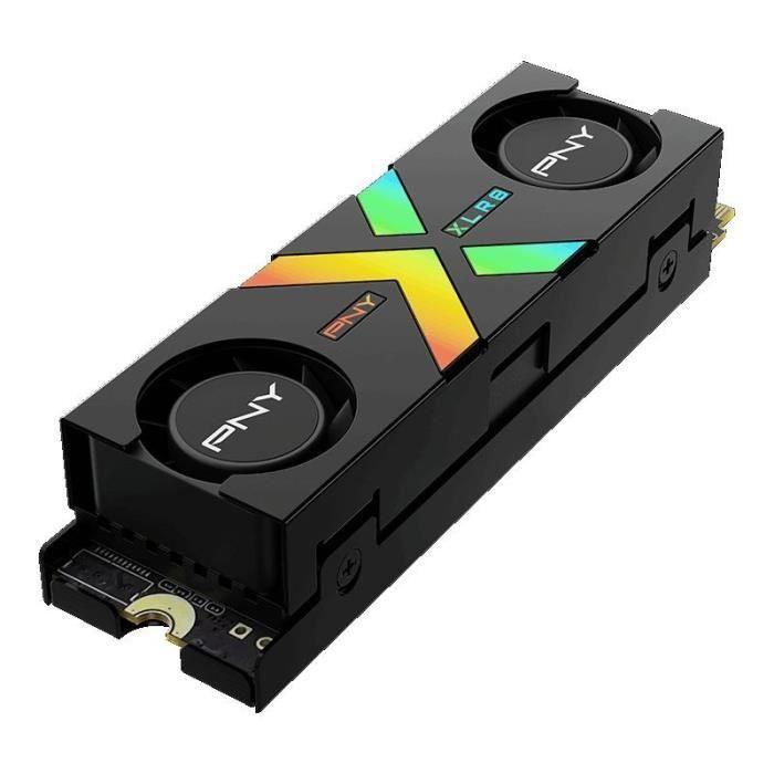 PNY - CS3150 XLR8 Gaming EPIC - X RGB - Disque dur SSD Interne - 1To - M.2 NVMe - RGB Heatsink (M280CS3150XHS - 1TB - RB) - Paloma Tech