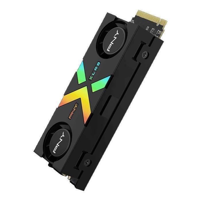 PNY - CS3150 XLR8 Gaming EPIC - X RGB - Disque dur SSD Interne - 1To - M.2 NVMe - RGB Heatsink (M280CS3150XHS - 1TB - RB) - Paloma Tech