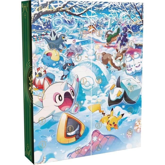 Pokémon Calendrier des fetes 2024 (de l’avent) 25 jours de surprises Des 6 ans