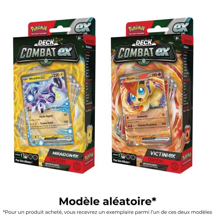 Pokémon: Deck de combat ex Miraidon ex ou Victini ex