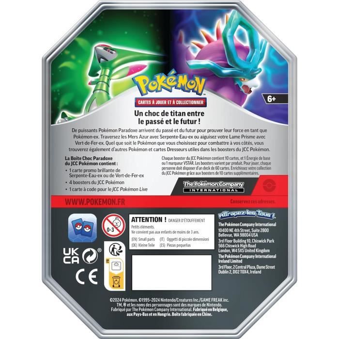 Pokémon: Pokebox printemps 2024 - modele aléatoire Serpente-eau ou Vert-de-fer